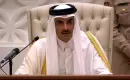 أمير دولة قطر الشيخ تميم بن حمد آل ثاني خلال افتتاحه للدورة الـ52 لمجلس الشورى القطري (الجزيرة).webp
