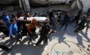 ودّع المشيّعون جثماني فلسطينيين اثنين استشهدا في غارة إسرائيلية استهدفت نقطة مراقبة تابعة للشرطة الفلسطينية في مدينة غزة في 7 مايو/أيار 2026. صورة: بلال أسامة