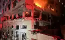 اندلاع حريق إثر قصف لشقة سكنية بمدينة غزة قال _الجيش الإسرائيلي إنه اغتال عز الدين الحداد بداخلها (رويترز).webp
