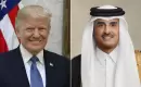 أمير دولة قطر الشيخ تميم بن حمد آل ثاني (يمين) والرئيس الأمريكي دونالد ترمب (الجزيرة).webp