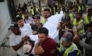 فلسطينيون يشاركون في تشييع عامل التوصيل رائد عادل محمد عليان (24 عامًا)، الذي استشهد في غارة جوية إسرائيلية، 29 أغسطس/آب 2026.تصوير: محمد صالحة