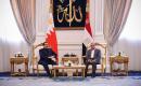الرئيس عبد الفتاح السيسي يستقبل بالقصر الجمهوري بمدينة العلمين الجديدة، الملك حمد بن عيسى آل خليفة، ملك مملكة البحرين.jpg