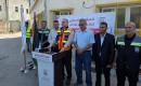 رئيس بلدية خان يونس علاء الدين البطة خلال مؤتمر لاتحاد بلديات غزة للتحذير من أزمة المياه والصرف الصحي. تصوير: طارق محمد