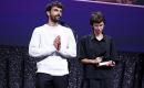 المخرجان الإسرائيليان للفيلم أثناء تسلمهما جائزة لجنة التحكيم الخاصة (Gettyimages).jpg