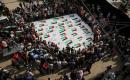 تشييع جماعي في النصيرات لفلسطينيين انتُشلت جثامينهم من تحت الأنقاض، 29 سبتمبر/أيلول 2026.(صورة: معز صالحي)