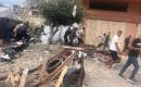 مشاهد من قصف عربة تجرها مركبة في حي تل الهوى جنوبي مدينة غزة..jpg