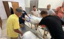 وصول مجمع ناصر الطبي الشهيد عبيدة اسامة الشيخ عيد جراء اطلاق قوات الاحتلال النار صوب خيام النازحين في منطقة بئر 19 جنوب غرب خانيونس 2.jpg