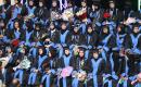 حفل تخرج في كلية العلوم التطبيقية الجامعية بمخيم النصيرات للاجئين وسط قطاع غزة في 24 سبتمبر/أيلول 2026. تصوير: حسن الجدي
