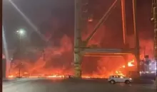 انفجار في سفينة راسية قبالة جبل علي في دبي