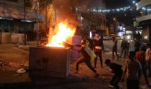 مواجهات بين المتظاهرين الفلسطينيين وقوات الاحتلال الإسرائيلي عقب مسيرة إسناد للأسرى في يوم الاسير الفلسطيني في مدينة الخليل