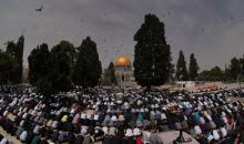 صلاة الجمعة الأولى من شهر رمضان المبارك، في رحاب المسجد الأقصى.jpg