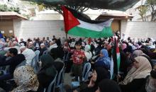 فلسطينيون يشاركون في مهرجان في مدينة نابلس دعما للاسرى والقدس في يوم الاسير الفلسطيني