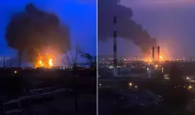 القصف الأوكراني على مستودعات الوقود في بيلجورود الروسية يعد الأول من نوعه (مواقع التواصل).webp
