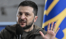الرئيس الأوكراني فولوديمير زيلينسكي.gif