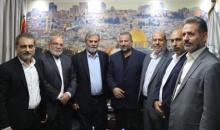 القائد النخالة يلتقي وفدا من حماس و المجتمعون يؤكدون على عمق العلاقة بين الحركتين.jpeg