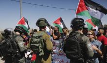 القدس - مسيرة دعم واسناد للأسير المريض ناصر أبو حميد، وتضامناً مع أهالي بلدة النبي صمؤيل ،امام حاجز الجيب العسكري شمال غرب القدس 22.jpg