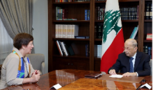 الرئيس عون اطلع من فرونتسكا على المداولات التي رافقت تمديد مجلس الامن لليونيفيل
