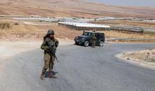 من مكان عملية إطلاق النار في غور الأردن .. تصوير .. (أ ف ب ).jpg