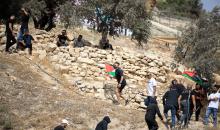 شرطة الاحتلال الإسرائيلي تمنع المواطنين الفلسطينيين من قطف الزيتون في سلوان بمدينة القدس 17.jpg