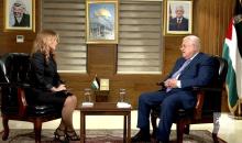 رئيس دولة فلسطين محمود عباس في مقابلة مع قناة العربية.jpg