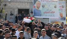 تشييع جثمان الشهيد خالد عنبر في مخيم الجلزون شمال رام الله 1.JPG