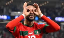 فرحة المنتخب المغربي بهدف التقدم على البرتغال .. تصوير (الفرنسية) 2.jpg
