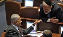 نتنياهو ودرهي في الكنيست، الشهر الماضي (Getty Images).jpg