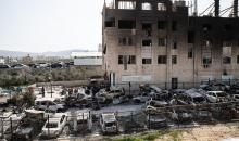 حوارة غداة اعتداء المستوطنين الإرهابي ( Getty Images).jpg