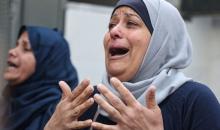 حالة من الحزن الشديد في وداع الذين ارتقوا بعدوان الاحتلال على قطاع غزة قققق.jpg