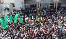 تشييع جثمان  القائد جهاد غنام وزوجته برفح 9.jpg