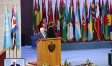 الرئيس محمود عباس يلقي كلمته أمام قمة مجموعة الـ77 والصين المنعقدة في العاصمة الكوبية هافانا.JPG
