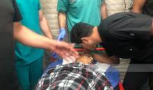 جثمان الشهيد الطفل ميلاد الراعي من مخيم العروب ١٦ عام، في مستشفى اليمامة في بيت لحم.jpg