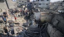 قصف إسرائيلي على غزة، اليوم (Getty Images)