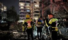 آثار الدمار في تل ابيب نتيجة الصواريخ الايرانية