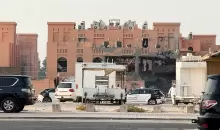 المبنى الذي استهدفته الغارات الإسرائيلية في العاصمة القطرية الدوحة (رويترز).webp
