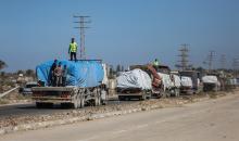 شاحنات المساعدات