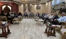 جانب من مشاركة قوى وفصائل فلسطينية.webp
