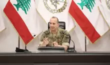 رودولف هيكل في مؤتمر صحفي سابق (الموقع الرسمي للجيش اللبناني).webp