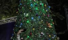 مسيحيون فلسطينيون يحضرون قداس عيد الميلاد في الدير اللاتيني بمدينة غزة في 24 ديسمبر/كانون الأول 2025. صورة: عمر أشتوي