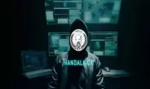 صورة نشرتها وكالة «مهر» الحكومية من شعار مجموعة «حنظلة».webp