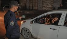 جانب من حواجز الانتشار الليلية للشرطة في إطار جهود بسط الأمن وتسهيل حركة المواطنين في محافظات قطاع غزة.jpg