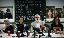 أقرباء وأنصار ناشطين مؤيدين للفلسطينيين  - فرانس برس.webp