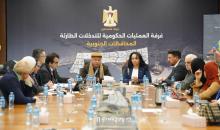 غرفة العمليات الحكومية تستعرض خطة التعافي وإعادة الإعمار لمخيمات اللاجئين في قطاع غزة.jpg