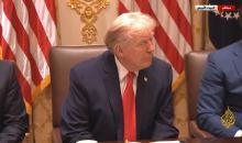 ترامب خلال اجتماع حكومي عقب إحاطة قدمها مبعوثه الخاص ستيف ويتكوف حول مسار المفاوضات