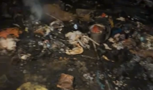 اندلاع حريق داخل خيام تؤوي نازحين في منطقة اليرموك وسط مدينة غزة