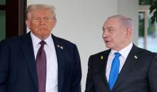 الرئيس الأميركي دونالد ترامب ورئيس الوزراء الإسرائيلي بنيامين نتنياهو. (أ ف ب).jpeg