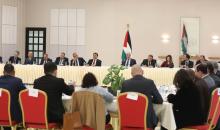 حسين الشيخ يعقد اجتماعا موسعا في رام الله مع سفراء الدول العربية والغربية وممثلي البعثات الدبلوماسية والمنظمات الدولية لبحث التصعيد الإسرائيلي المستمر وتأثيره على الوضع السياسي والإنساني في فلسطين، 10 شباط/فبراير 2026. تصوير مكتب حسين الشيخ