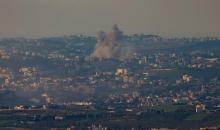 في الصورة الملتقطة يوم 2 مارس 2026، تصاعد الدخان جراء انفجار وقع عقب قصف إسرائيلي على جنوب لبنان، كما شوهد من الحدود الإسرائيلية الشمالية. (شينخوا).JPG