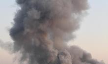 طهران 6 مارس 2026 (شينخوا) في الصورة الملتقطة يوم 6 مارس 2026، أعمدة دخان تتصاعد عقب وقوع انفجار في مدينة طهران في إيران..JPG