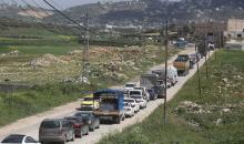 ازدحام مروري خانق عند نقطة تفتيش عسكرية إسرائيلية في شمال الضفة الغربية، 30 مارس/آذار 2026. تصوير: محمد ناصر